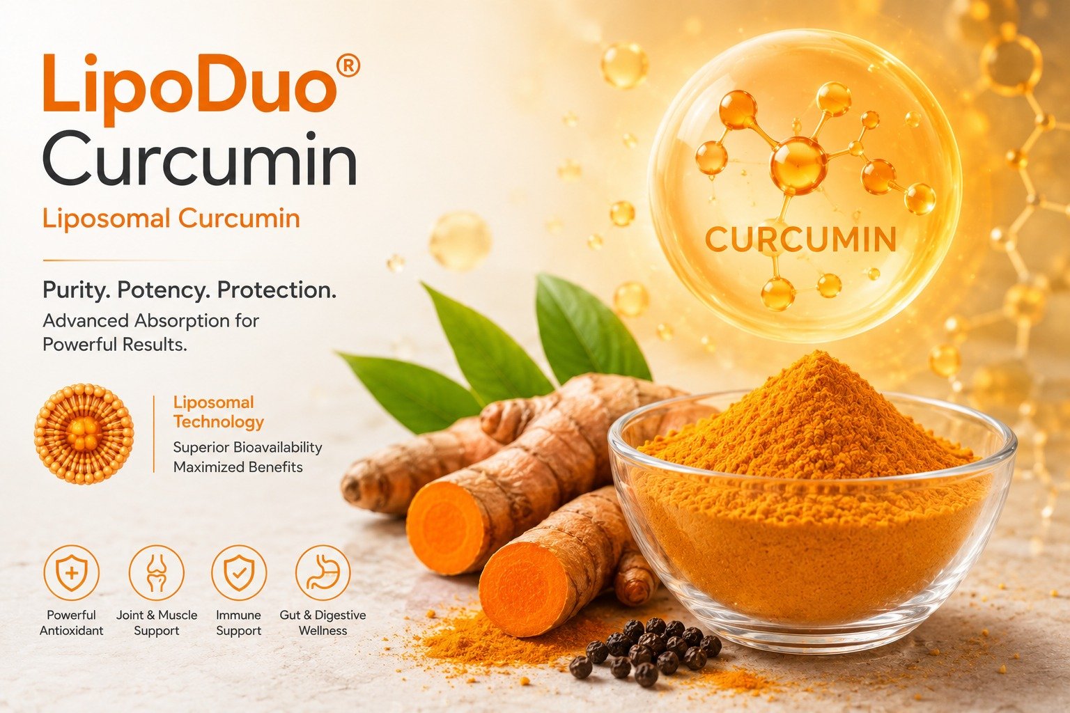 Curcumin product artwork
